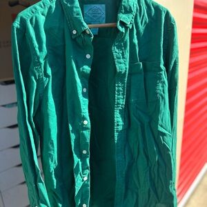 Men's Green Button-Up Shirt by St John’s Bay